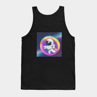 Unicorn Rainbow Astronaut Tank Top